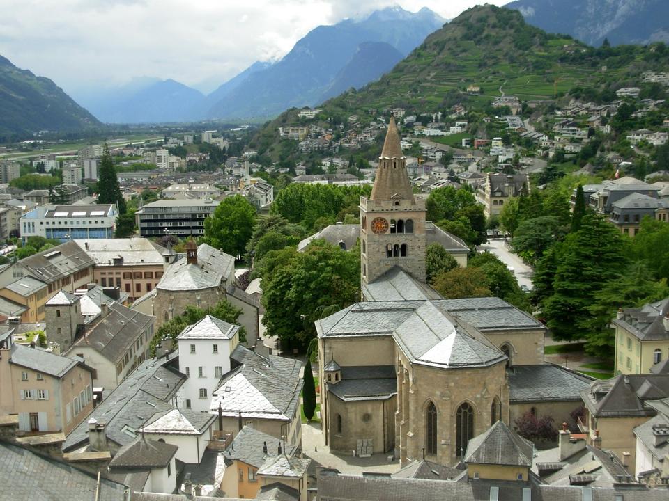 Free download high resolution image - free image free photo free stock image public domain picture  Old town and cathedral of Sion Switzerland