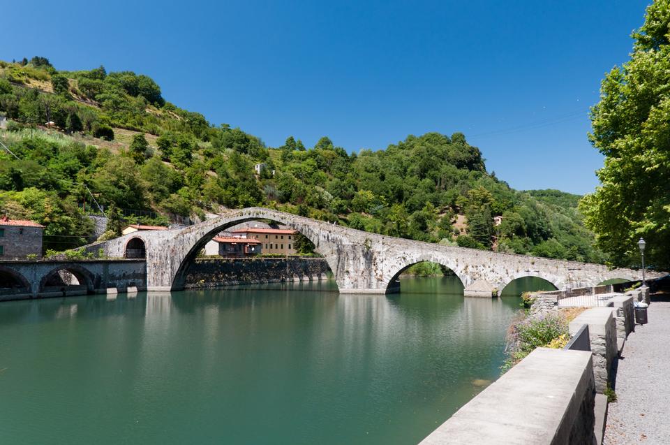 Free download high resolution image - free image free photo free stock image public domain picture  Ponte della Maddalena across the Serchio. Tuscany