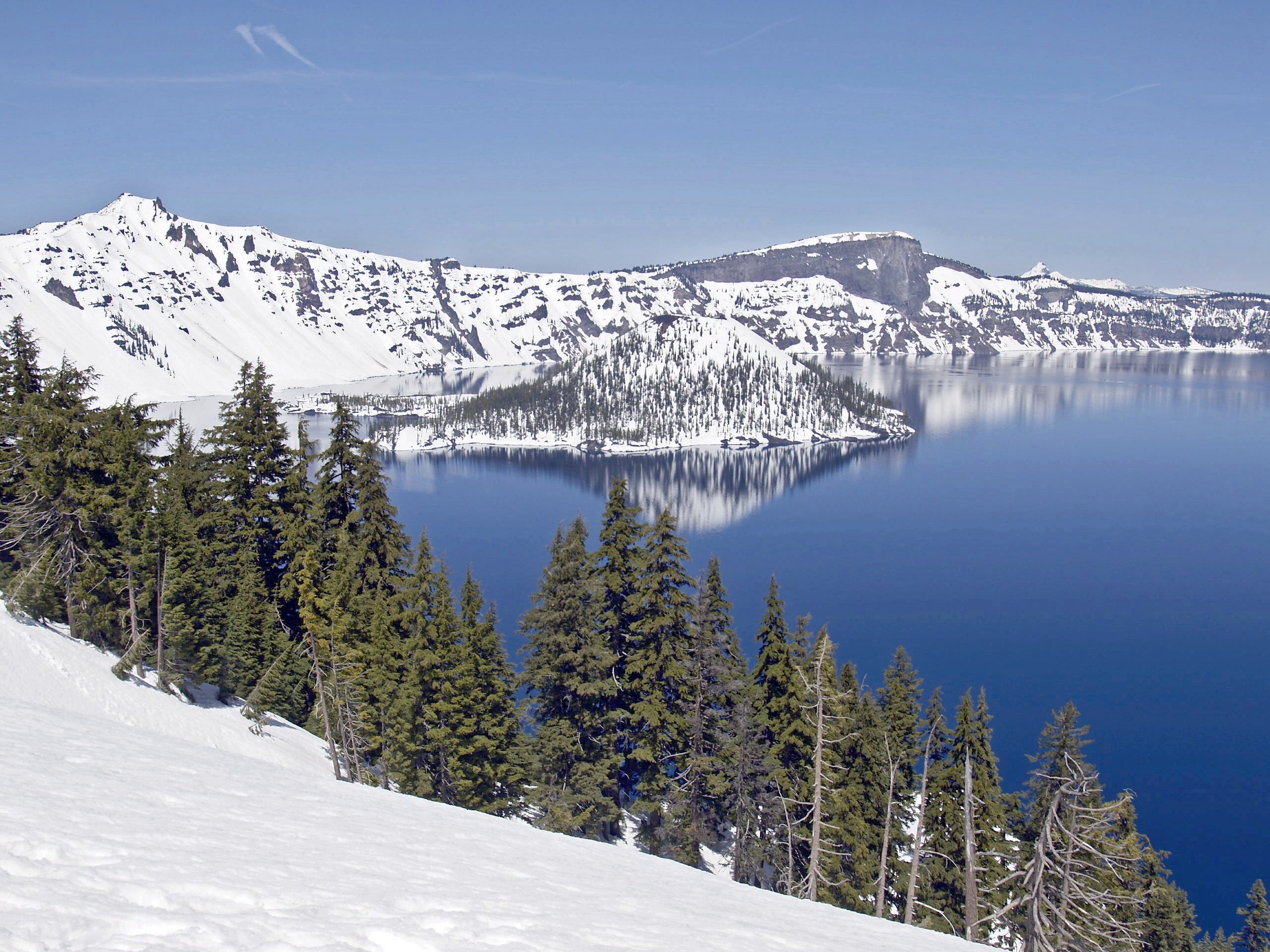 Free download high resolution image - free image free photo free stock image public domain picture -Winter Scene at Crater Lake Volcano