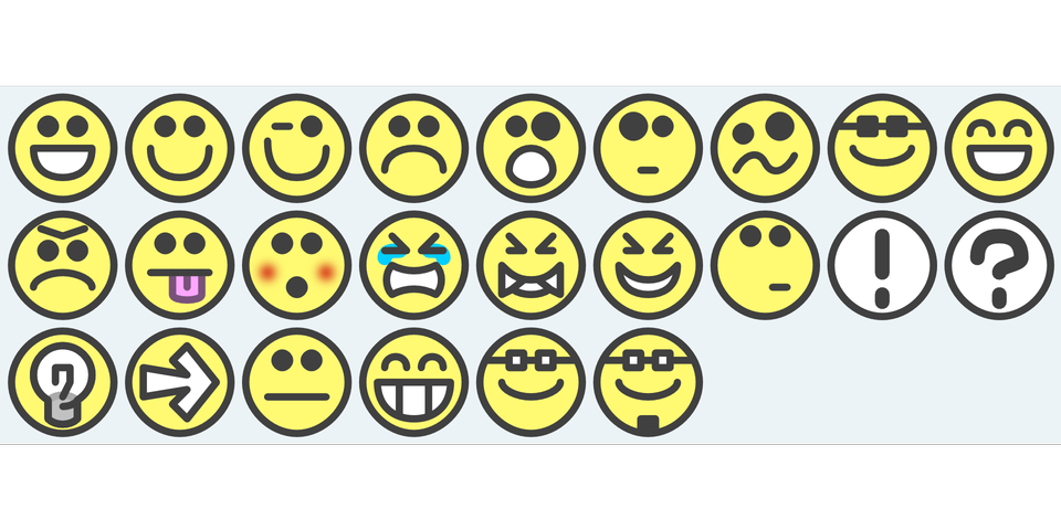 Free download high resolution image - free image free photo free stock image public domain picture  Emoticon set Smiley Set Flat Grin Emotion