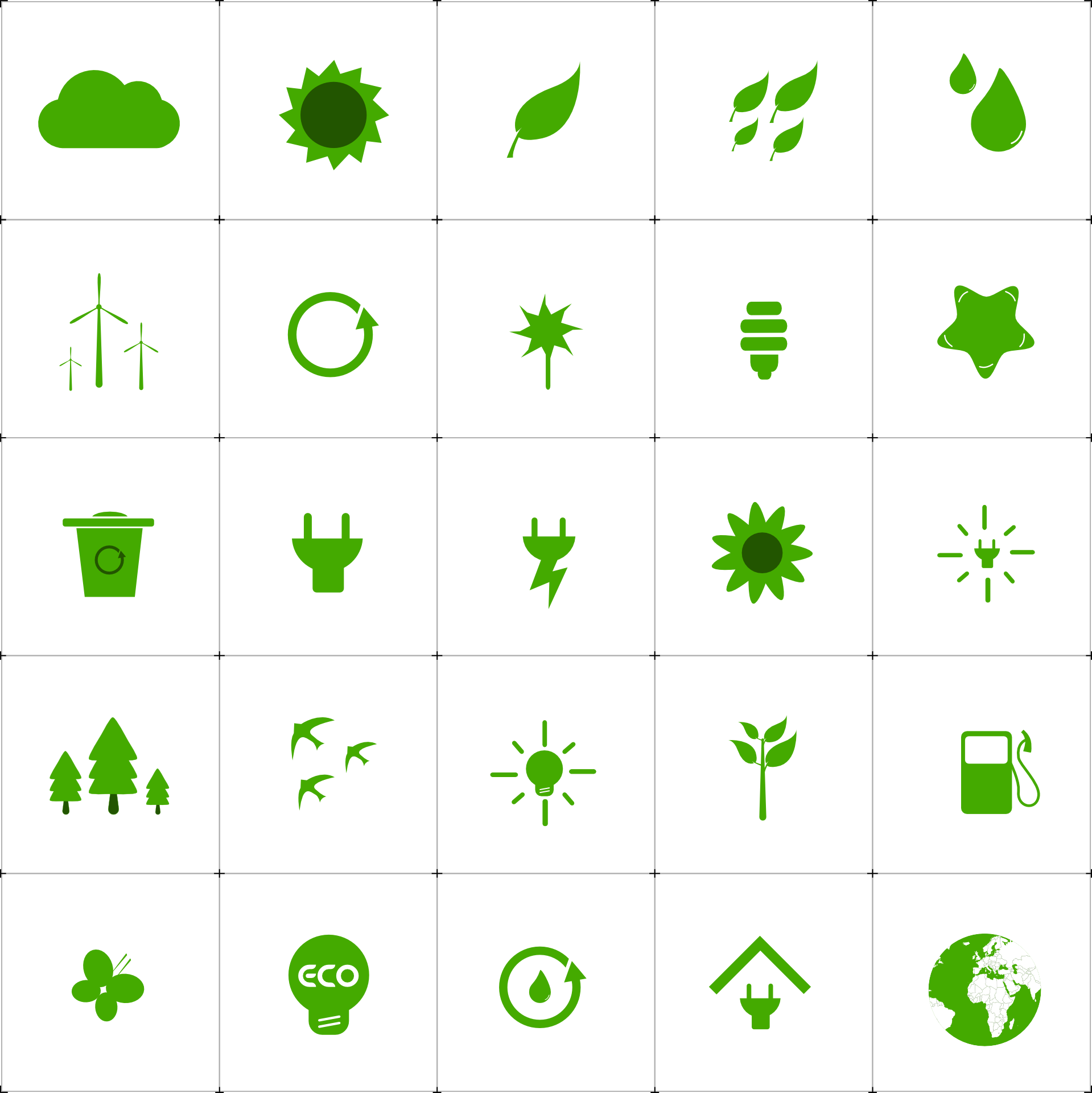 Free download high resolution image - free image free photo free stock image public domain picture -Green Living Ecology Environment Icons Set Nature