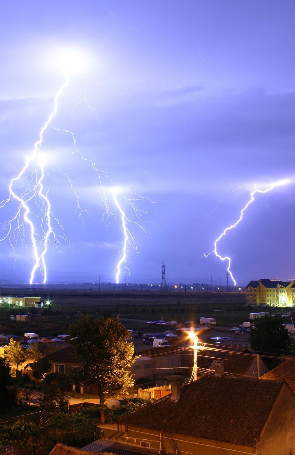 Free download high resolution image - free image free photo free stock image public domain picture  Lightning over the outskirts of Oradea, Romania