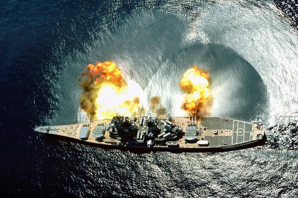 Free download high resolution image - free image free photo free stock image public domain picture  USS Iowa (BB-61) fires a full broadside