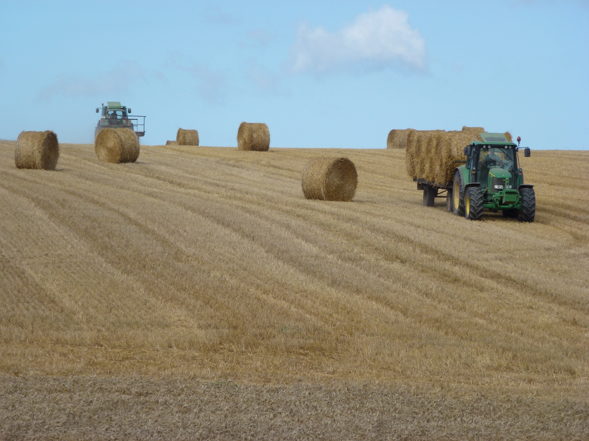 Free download high resolution image - free image free photo free stock image public domain picture -tractor and combine harvested wheat