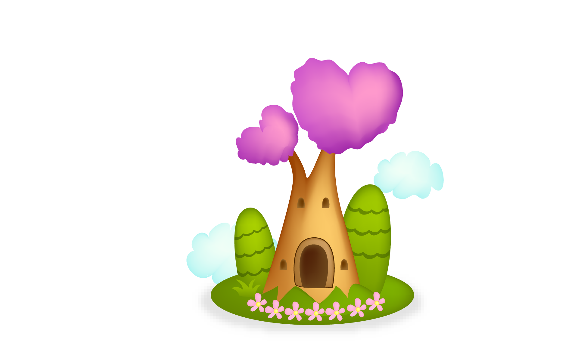 Free download high resolution image - free image free photo free stock image public domain picture -illustration of a pink tree house