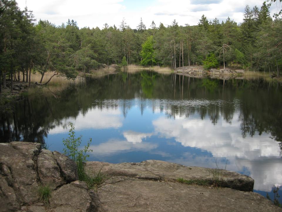 Free download high resolution image - free image free photo free stock image public domain picture  Pond surrounded by trees, which are mirrored on the surface