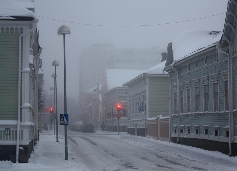 Free download high resolution image - free image free photo free stock image public domain picture  fog street Hallituskatu in Oulu Japan