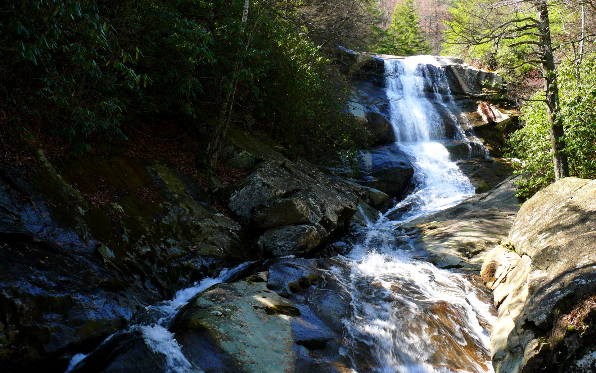 Free download high resolution image - free image free photo free stock image public domain picture -Upper Creek Falls in the Pisgah National Forest