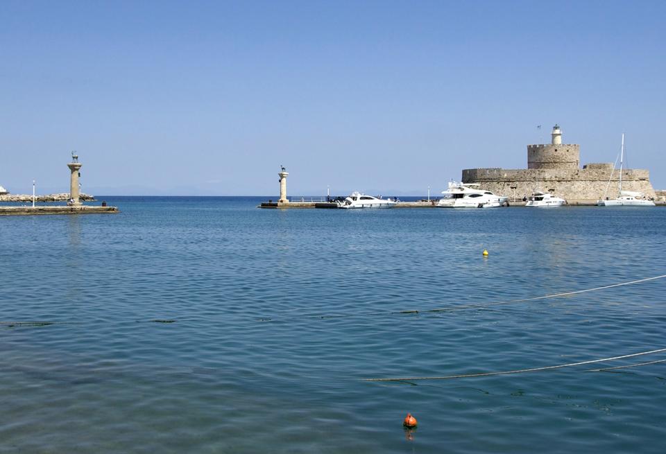 Free download high resolution image - free image free photo free stock image public domain picture  Panorama of Mandraki harbor and bronze deer statues