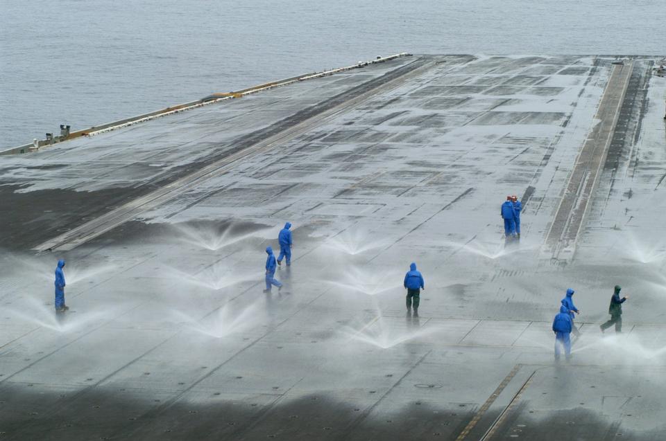 Free download high resolution image - free image free photo free stock image public domain picture  crewmembers of the USS Carl Vinson run a sprinkler test