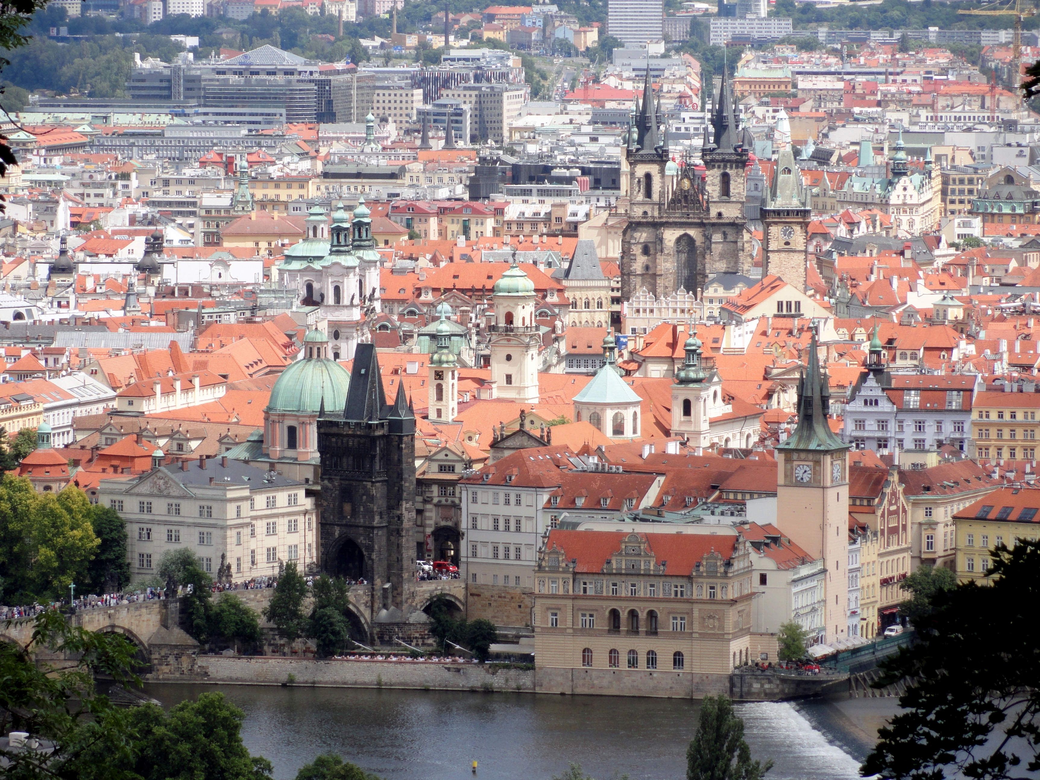 Free download high resolution image - free image free photo free stock image public domain picture -old town and Prague castle with river Vltava, Czech