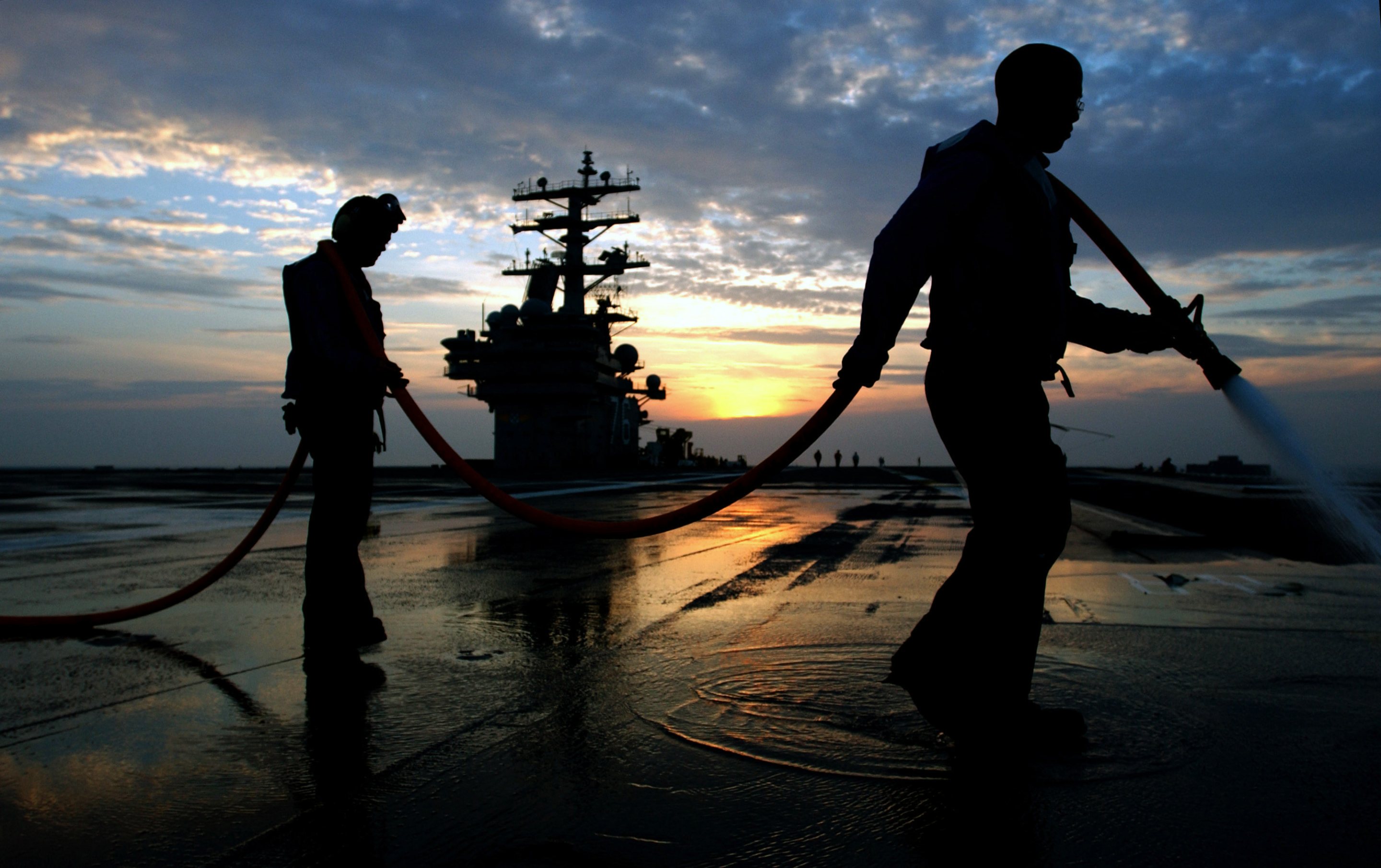 Free download high resolution image - free image free photo free stock image public domain picture -Aviation Boatswain's Mates wash down the ships flight deck