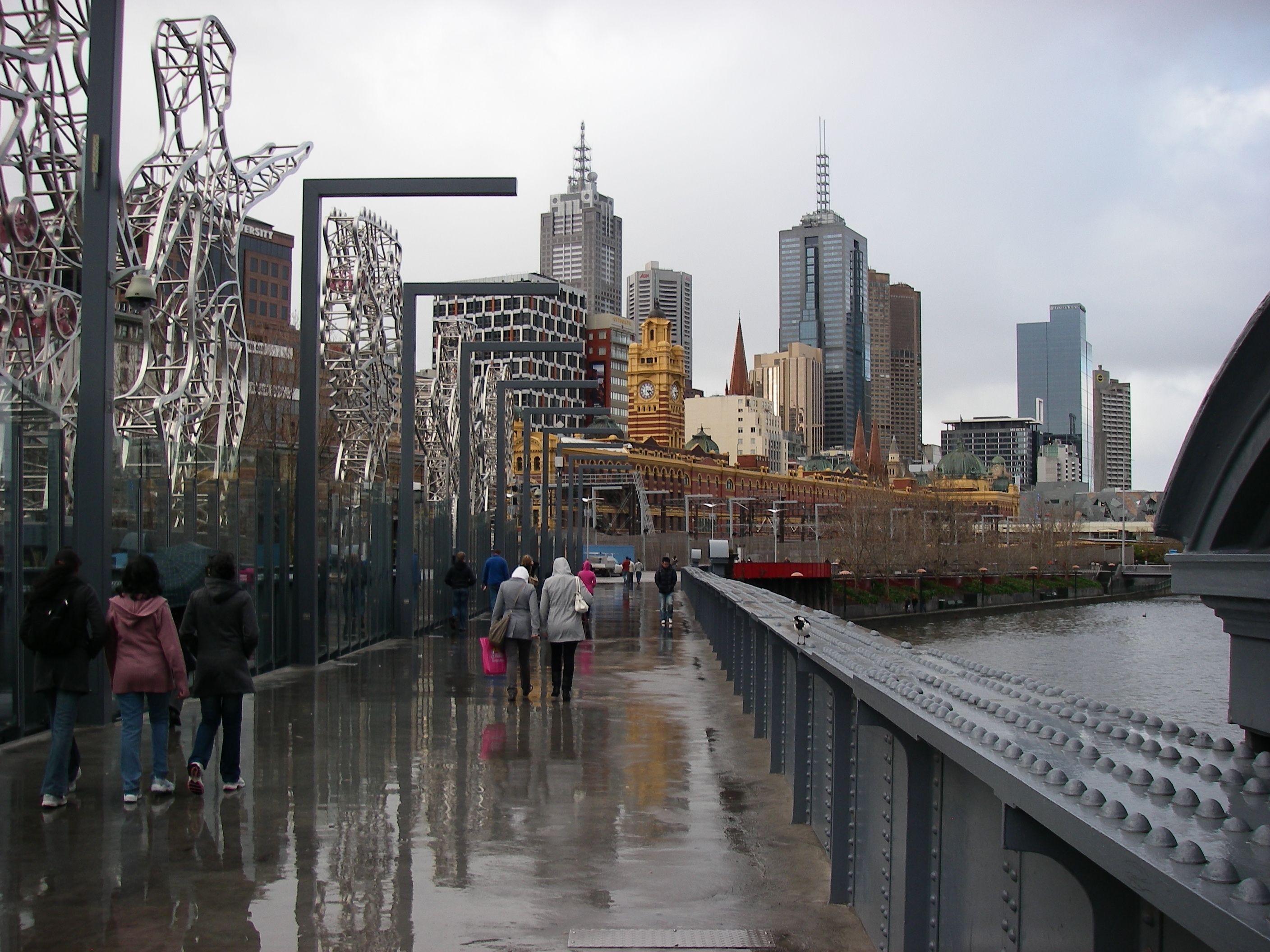 Free download high resolution image - free image free photo free stock image public domain picture -Landscape of Melbourne's Sandridge Bridge on a rainy day