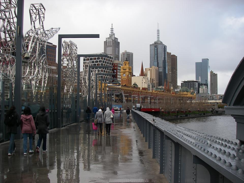 Free download high resolution image - free image free photo free stock image public domain picture  Landscape of Melbourne's Sandridge Bridge on a rainy day