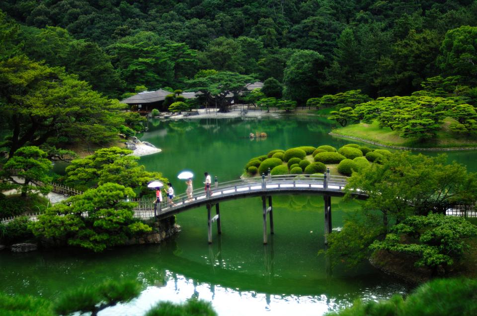 Free download high resolution image - free image free photo free stock image public domain picture  Bridge over the South Pond Ritsurin-koen