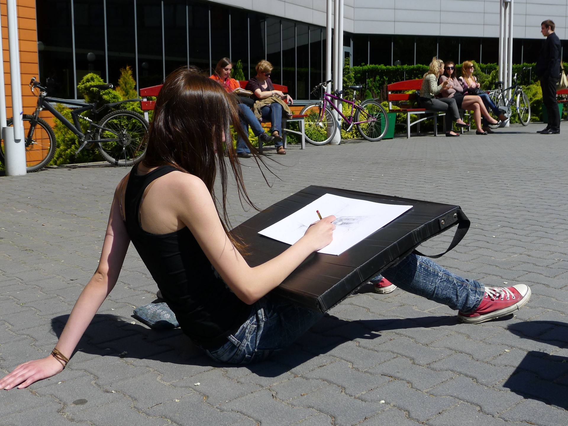 Free download high resolution image - free image free photo free stock image public domain picture -Young artist painting an city scape