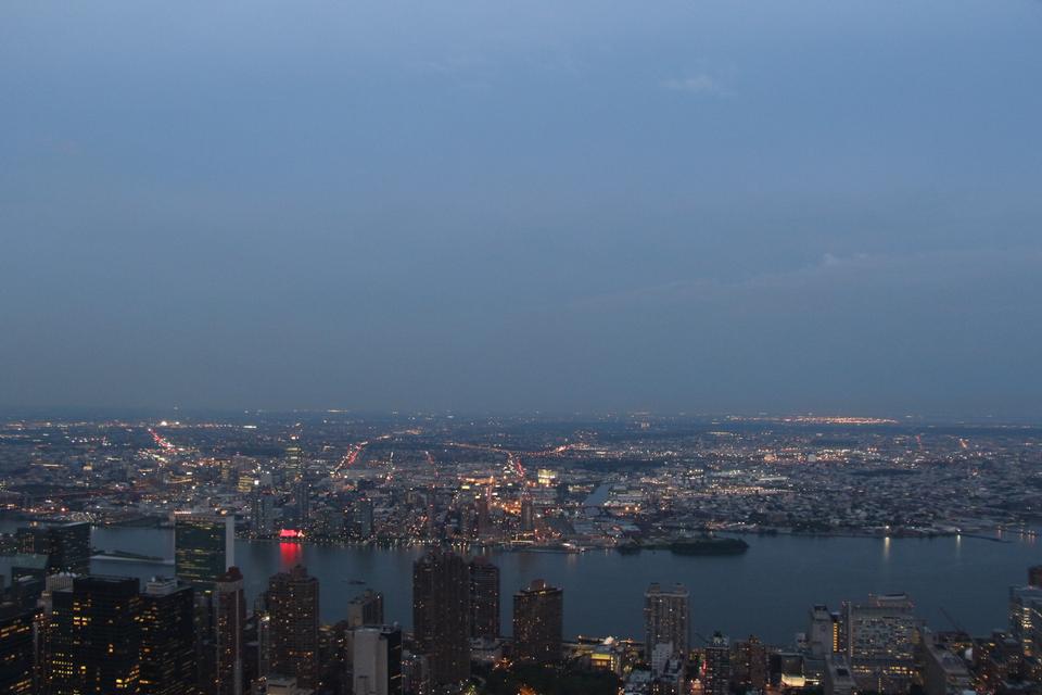 Free download high resolution image - free image free photo free stock image public domain picture  Aerial view of Manhattan by night