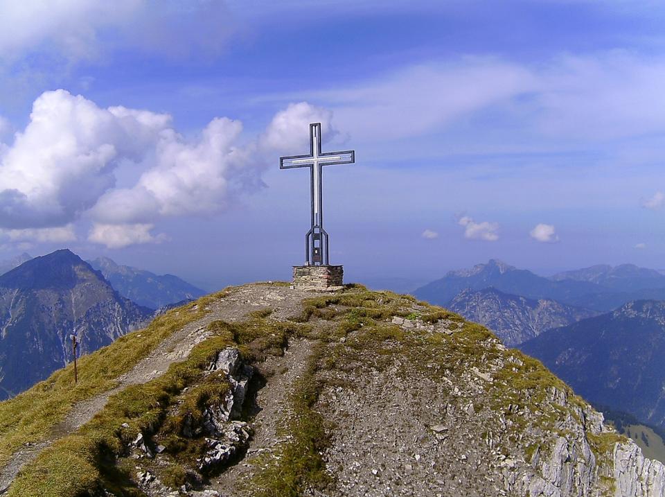 Free download high resolution image - free image free photo free stock image public domain picture  Stone cross and crucifix on an old chapel in the mountains