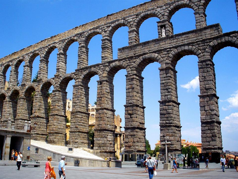 Free download high resolution image - free image free photo free stock image public domain picture  The famous ancient aqueduct in Segovia, Castilla y Leon, Spain