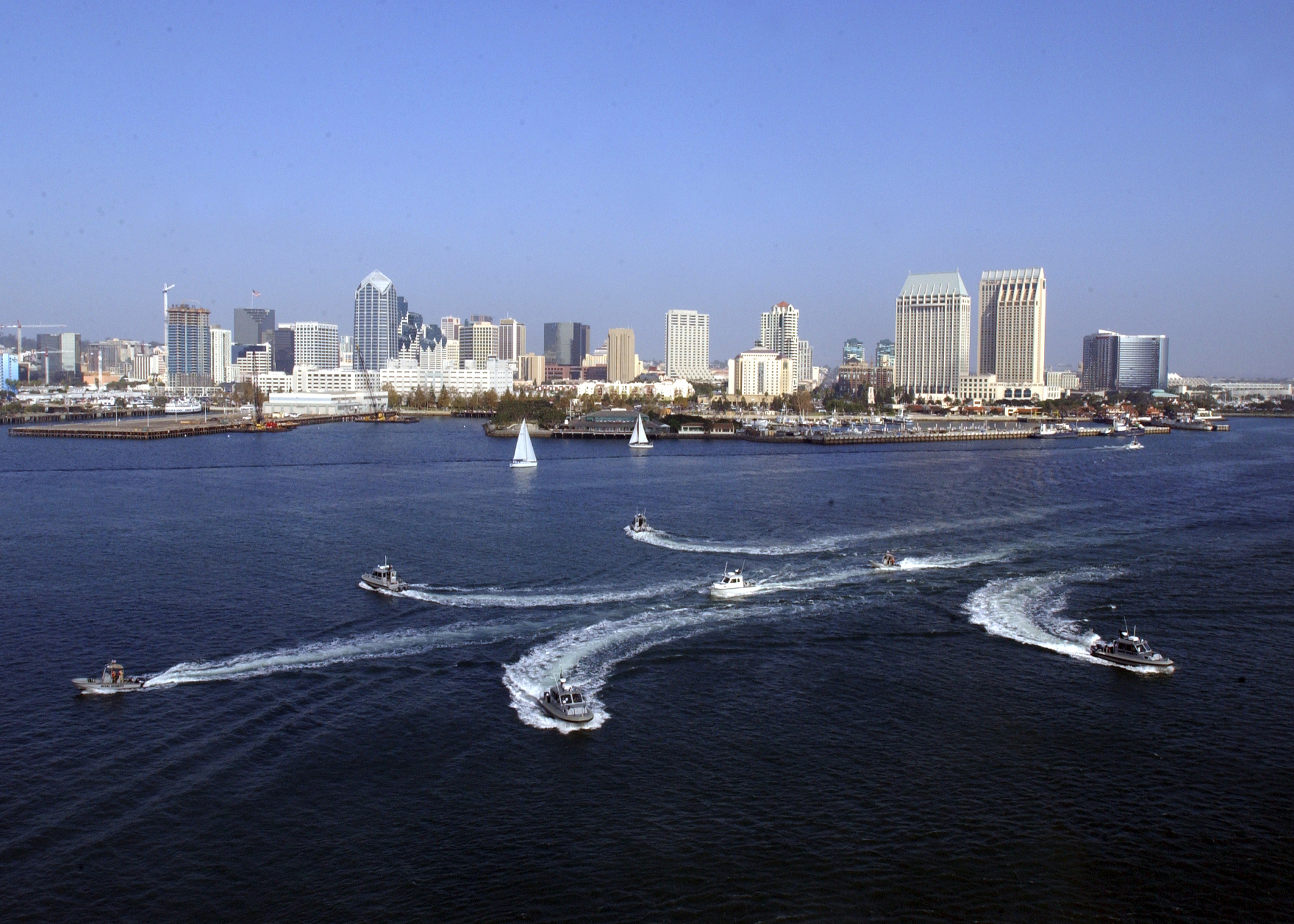 Free download high resolution image - free image free photo free stock image public domain picture -Boat Patrol, transit in formation through the San Diego Harbor