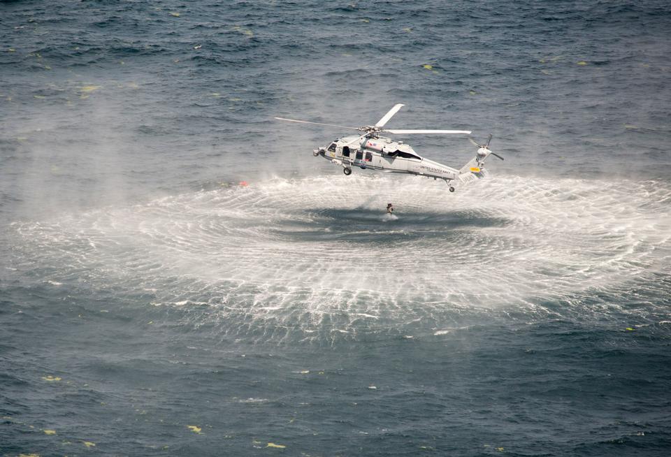 Free download high resolution image - free image free photo free stock image public domain picture  Naval Air Crewman jumps from an MH-60S Sea Hawk helicopte