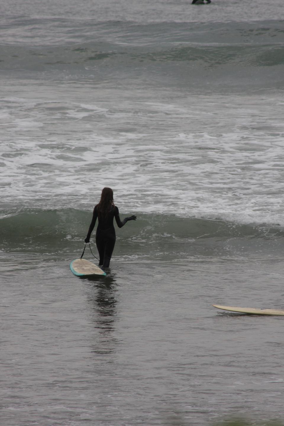 Free download high resolution image - free image free photo free stock image public domain picture  Lone Surfer carrying board along rugged Northern Oregon Coast