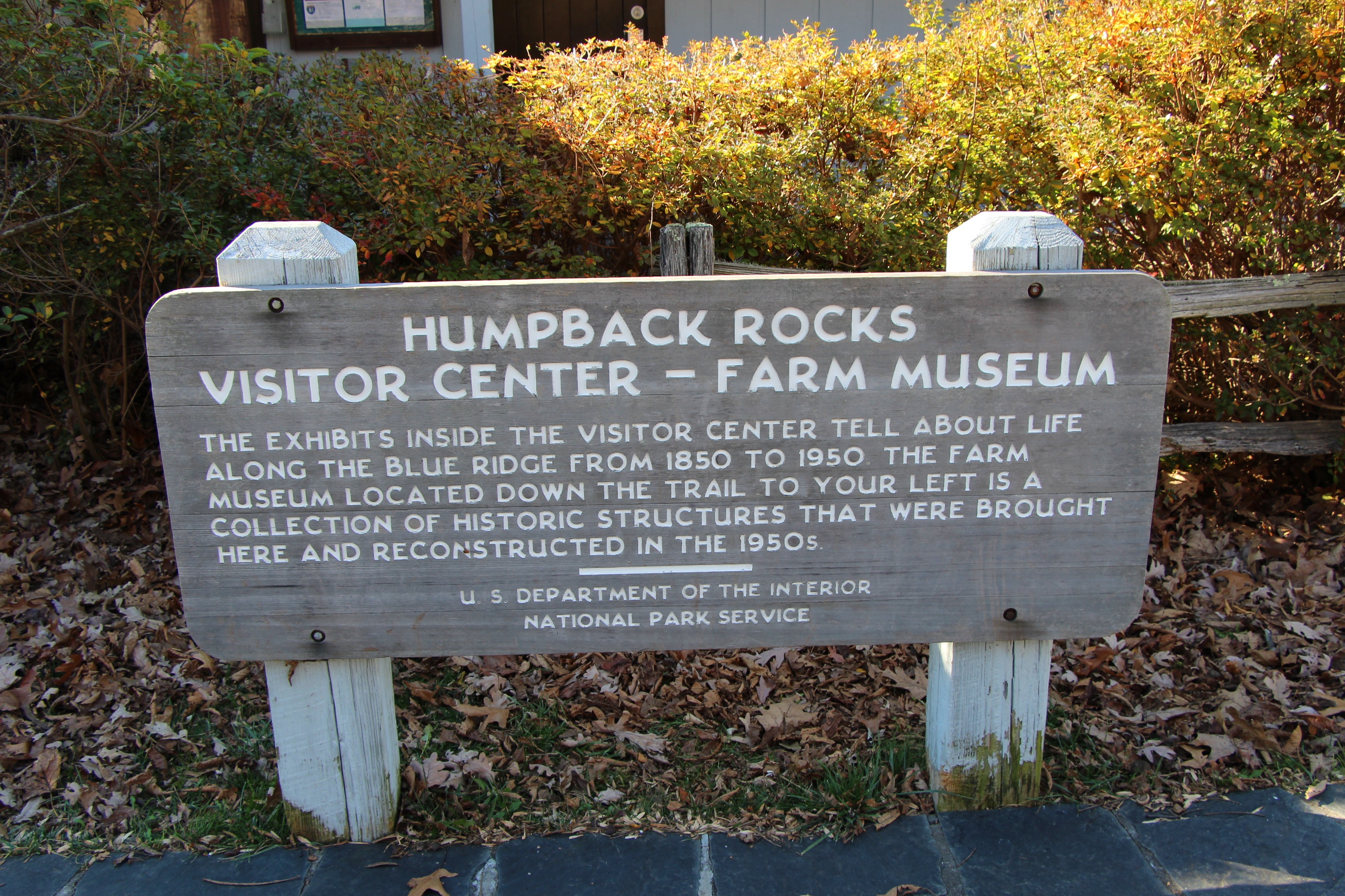 Free download high resolution image - free image free photo free stock image public domain picture -Sign for Humpback Rocks Visitor Center Blue Ridge Parkway road