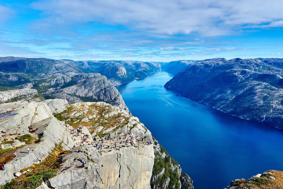 Free download high resolution image - free image free photo free stock image public domain picture  Cliff Preikestolen in fjord Lysefjord - Norway