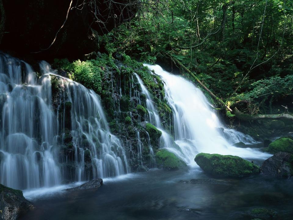 Free download high resolution image - free image free photo free stock image public domain picture  Waterfall rushing down the rocks, blue toning