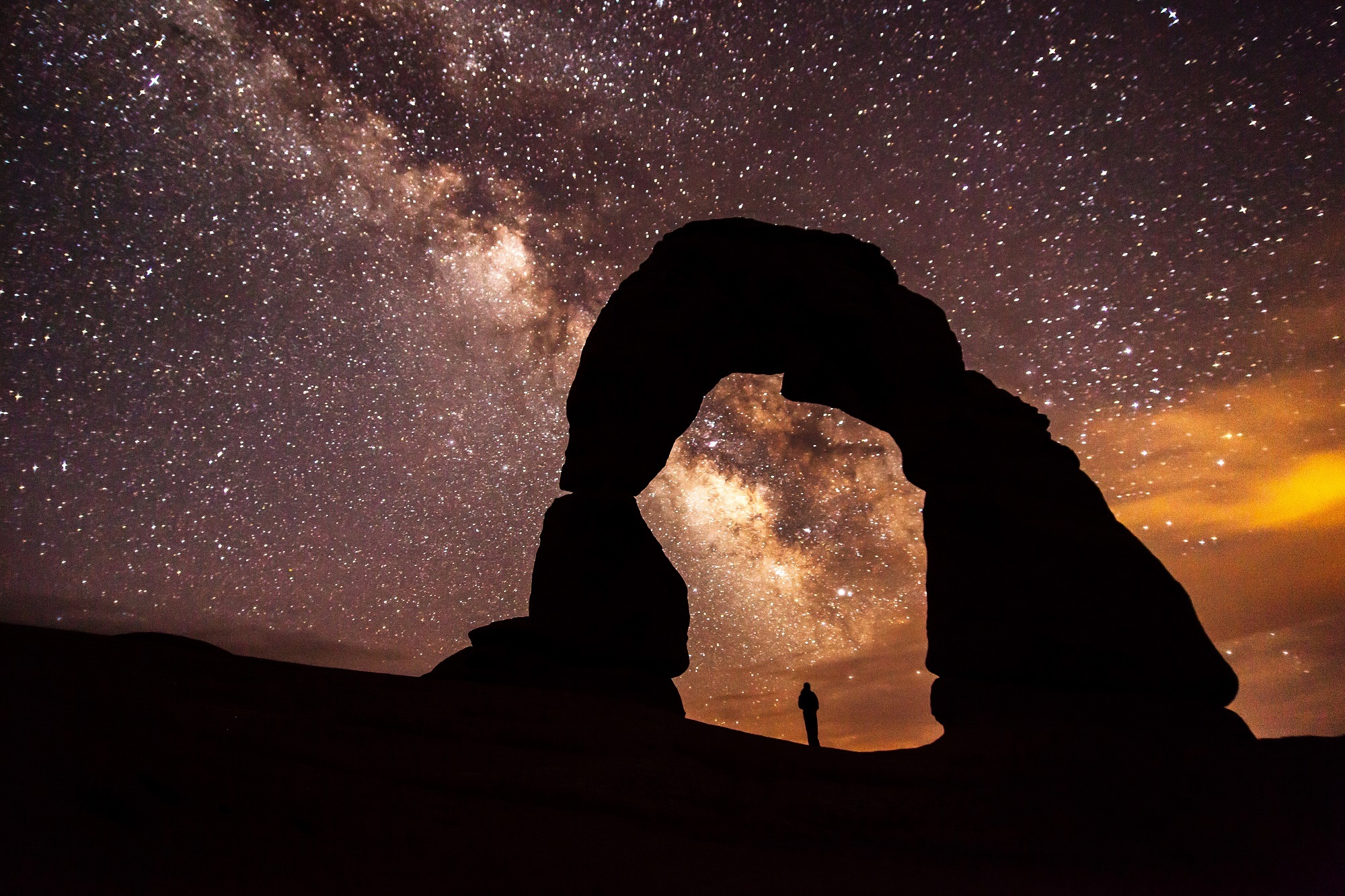 Free download high resolution image - free image free photo free stock image public domain picture -Famous Utah Landmark Delicate arch photographed at night