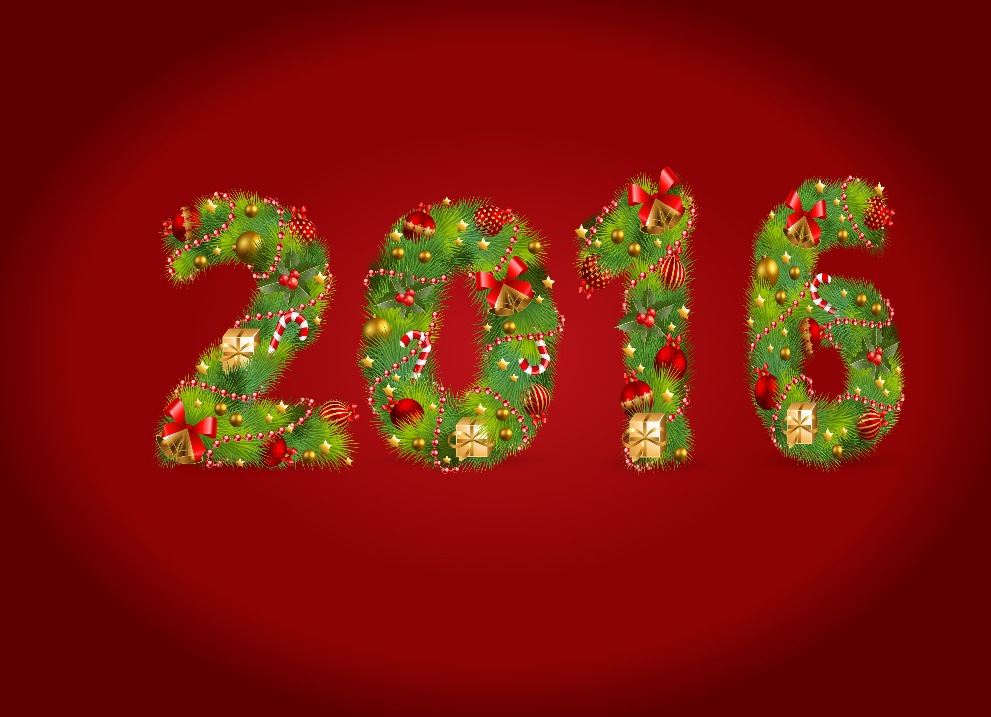 Free download high resolution image - free image free photo free stock image public domain picture -Happy new year 2016 design.-red