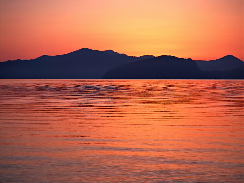 Free download high resolution image - free image free photo free stock image public domain picture  Landscape with sunset at the seashore. Grass silhouette bright