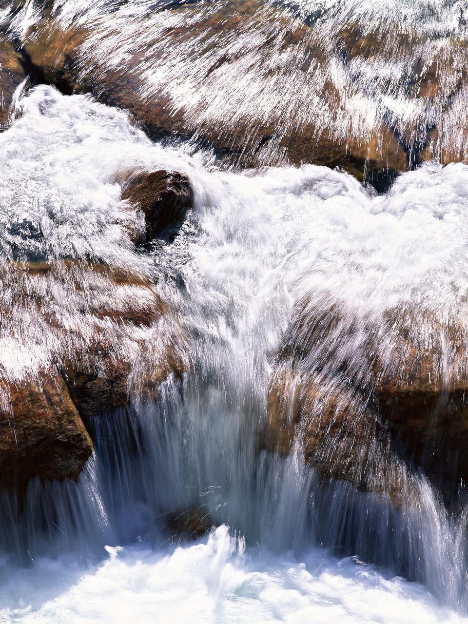 Free download high resolution image - free image free photo free stock image public domain picture  stones and mountain river with small waterfall, blurred backgroun