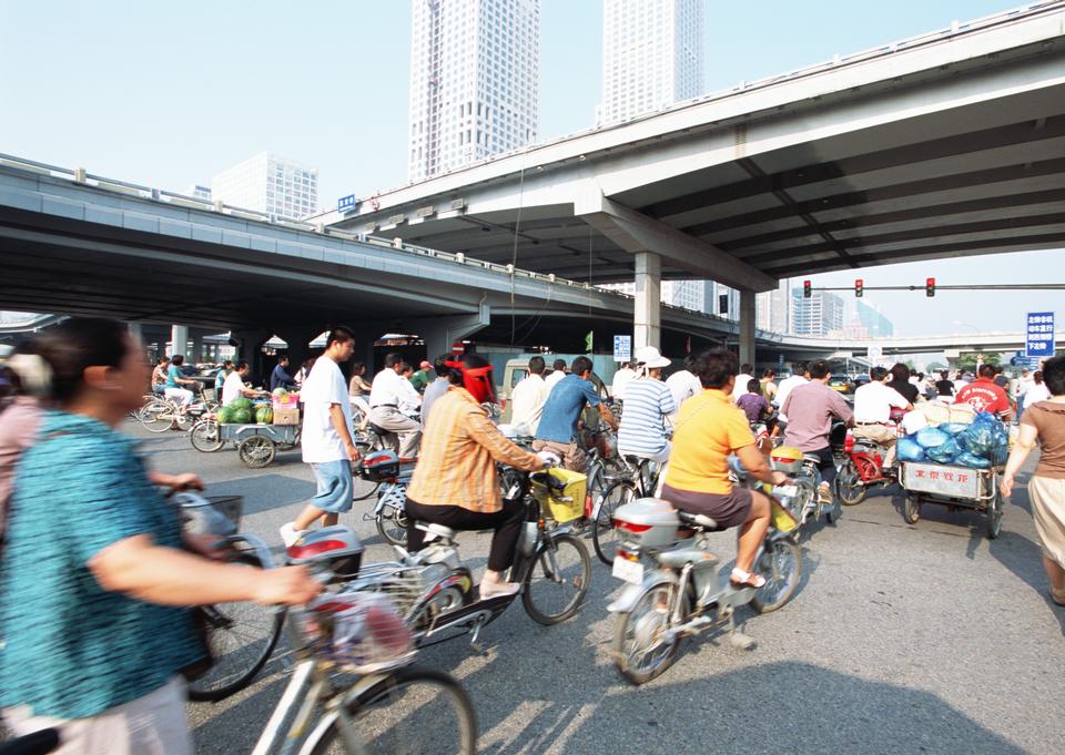 Free download high resolution image - free image free photo free stock image public domain picture  People ride their bicycles on the streets of Beijing, China