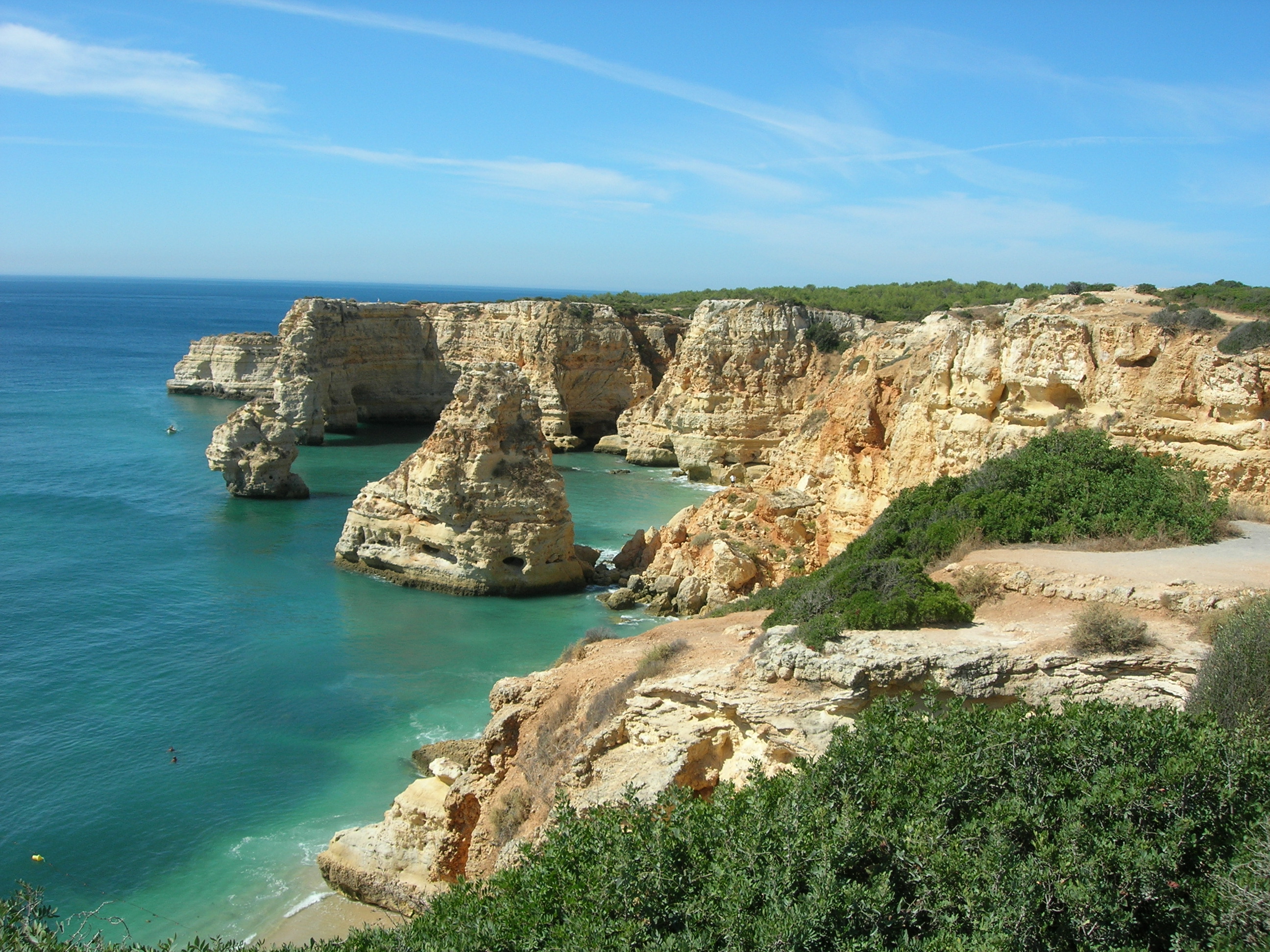 Free download high resolution image - free image free photo free stock image public domain picture -Marinha Beach, located on the Atlantic coast in Portugal