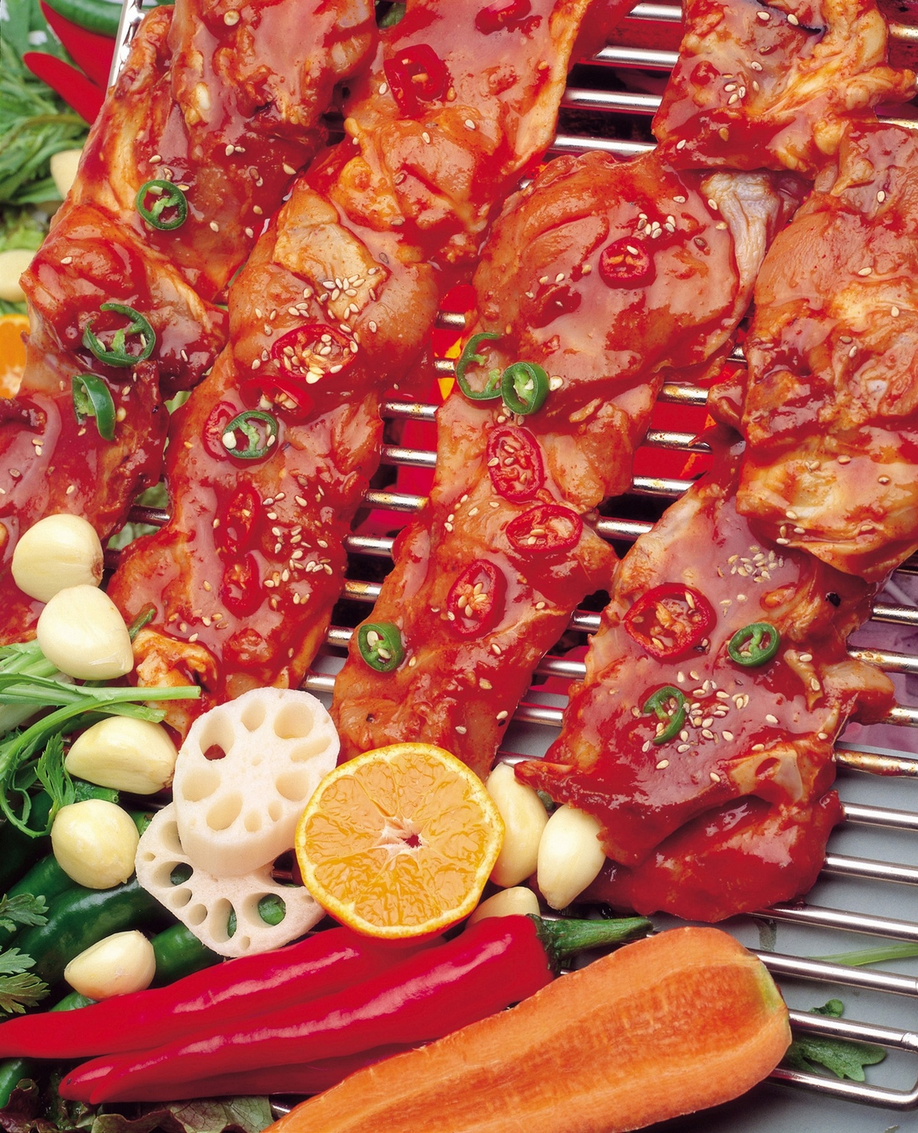 Free download high resolution image - free image free photo free stock image public domain picture -Korean dish bulgogi setup iwth meat, vegetables and grill