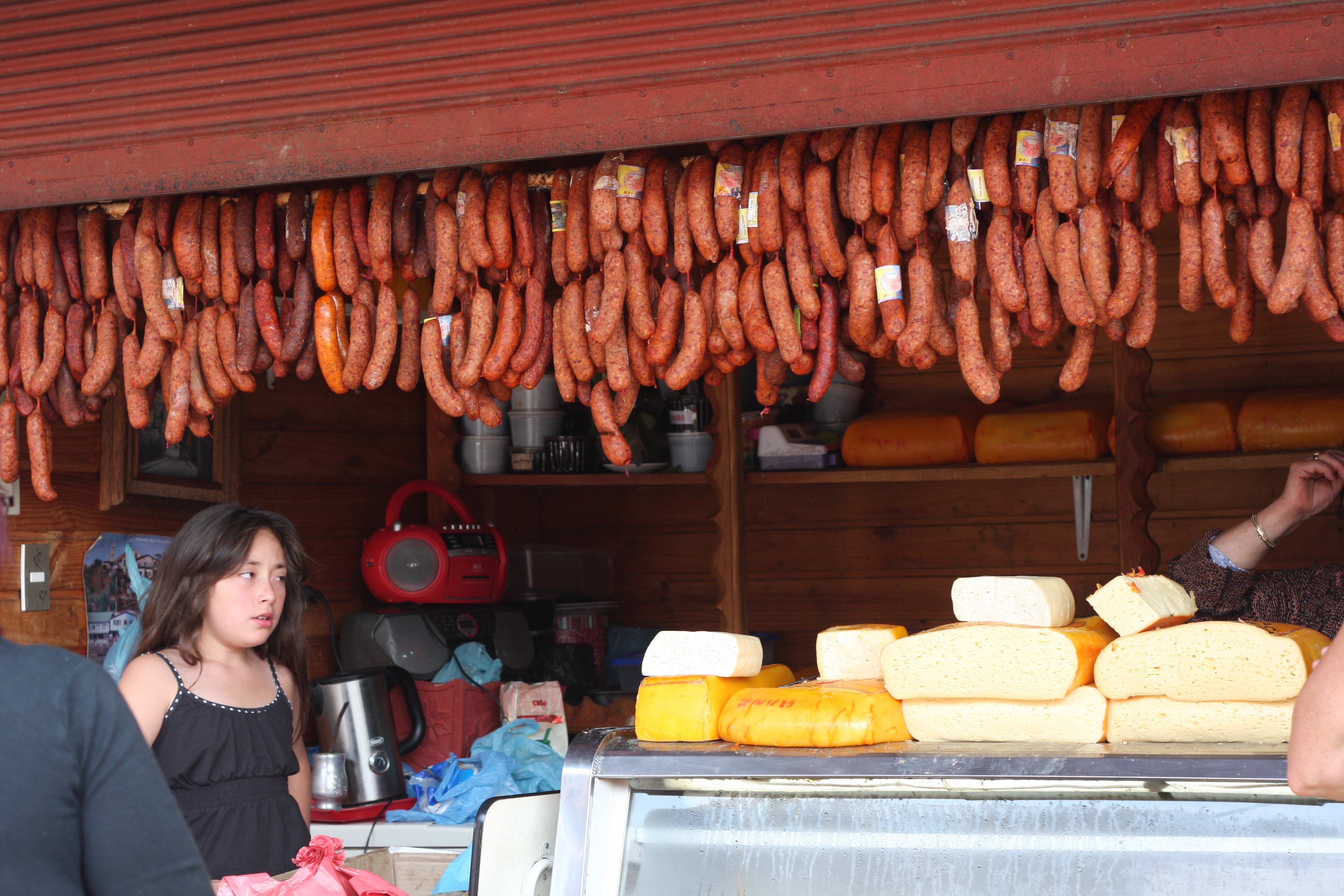 Free download high resolution image - free image free photo free stock image public domain picture -meat salami sausage at street market Puerto Montt in Chile