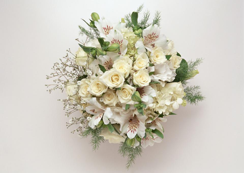 Free download high resolution image - free image free photo free stock image public domain picture  Bouquet of roses and white lilies on white