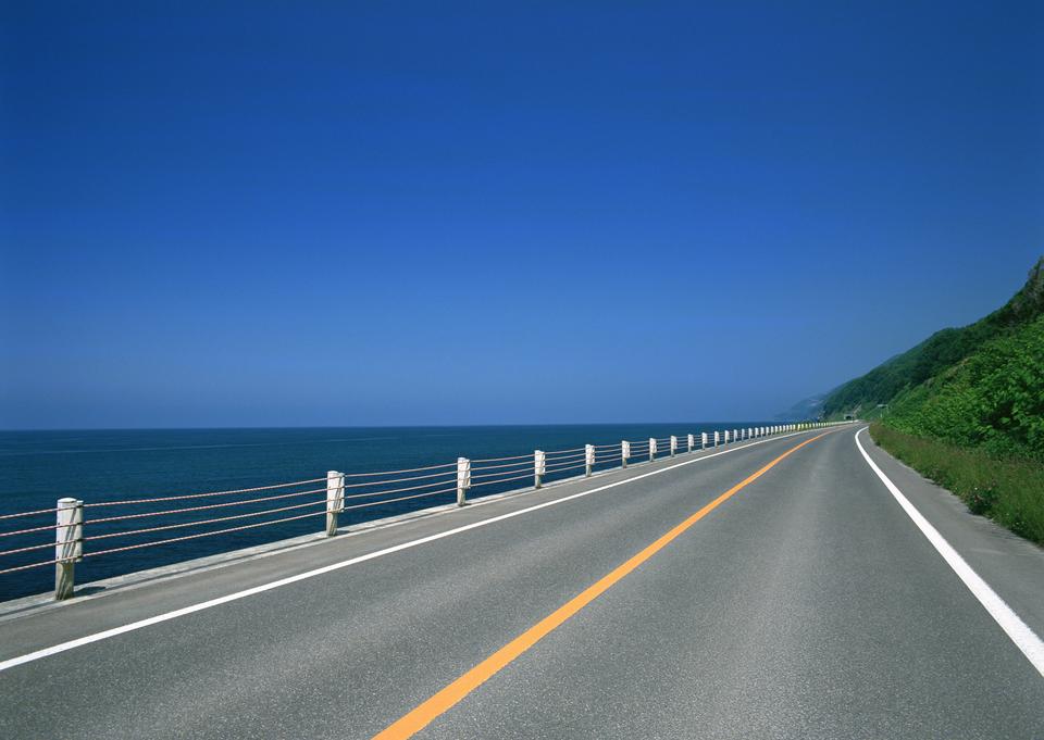 Free download high resolution image - free image free photo free stock image public domain picture  Turning mountain highway with blue sky and sea