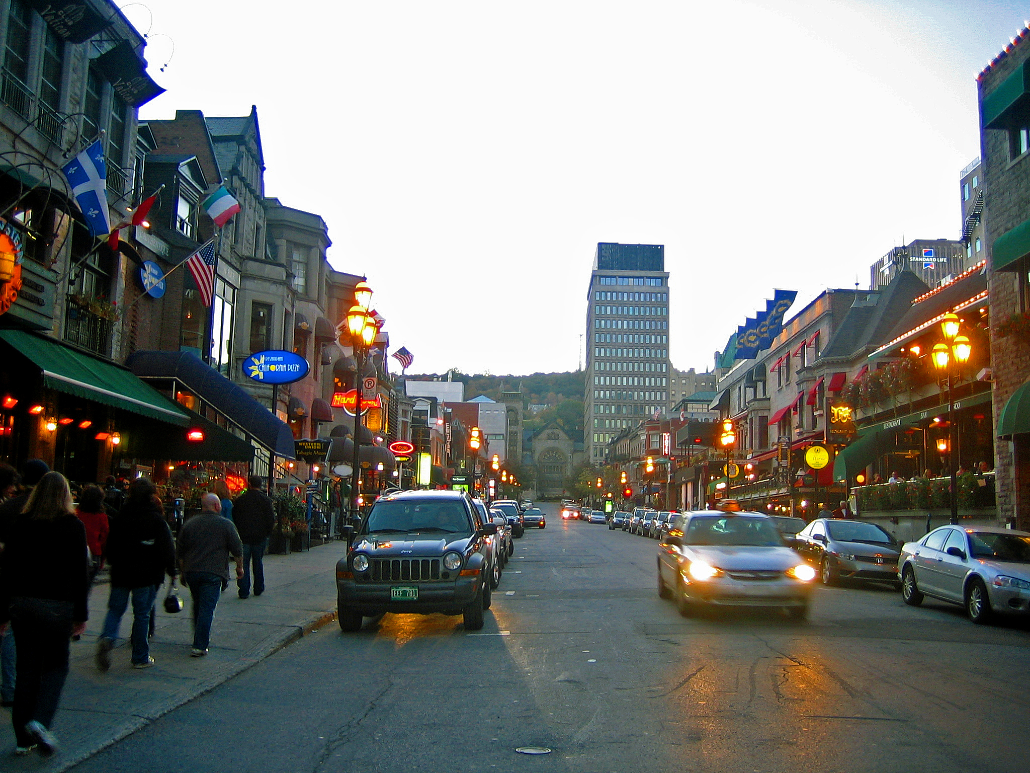 Free download high resolution image - free image free photo free stock image public domain picture -downtown Crescent Street with Mount Royal