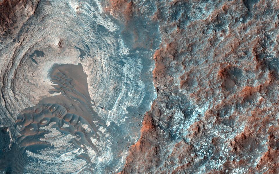 Free download high resolution image - free image free photo free stock image public domain picture  Layers and Dark Dunes on the Surface of Mars