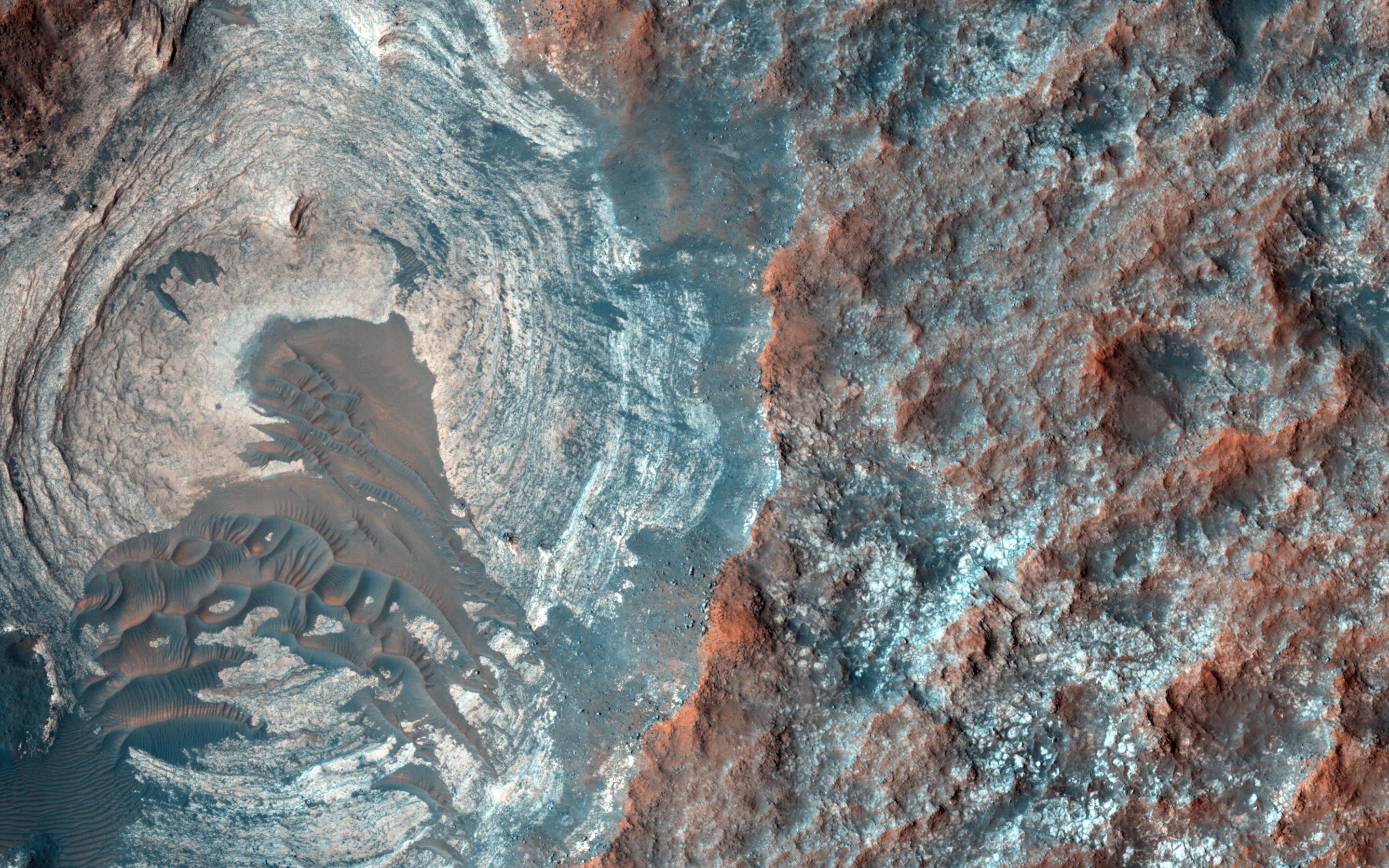 Free download high resolution image - free image free photo free stock image public domain picture -Layers and Dark Dunes on the Surface of Mars