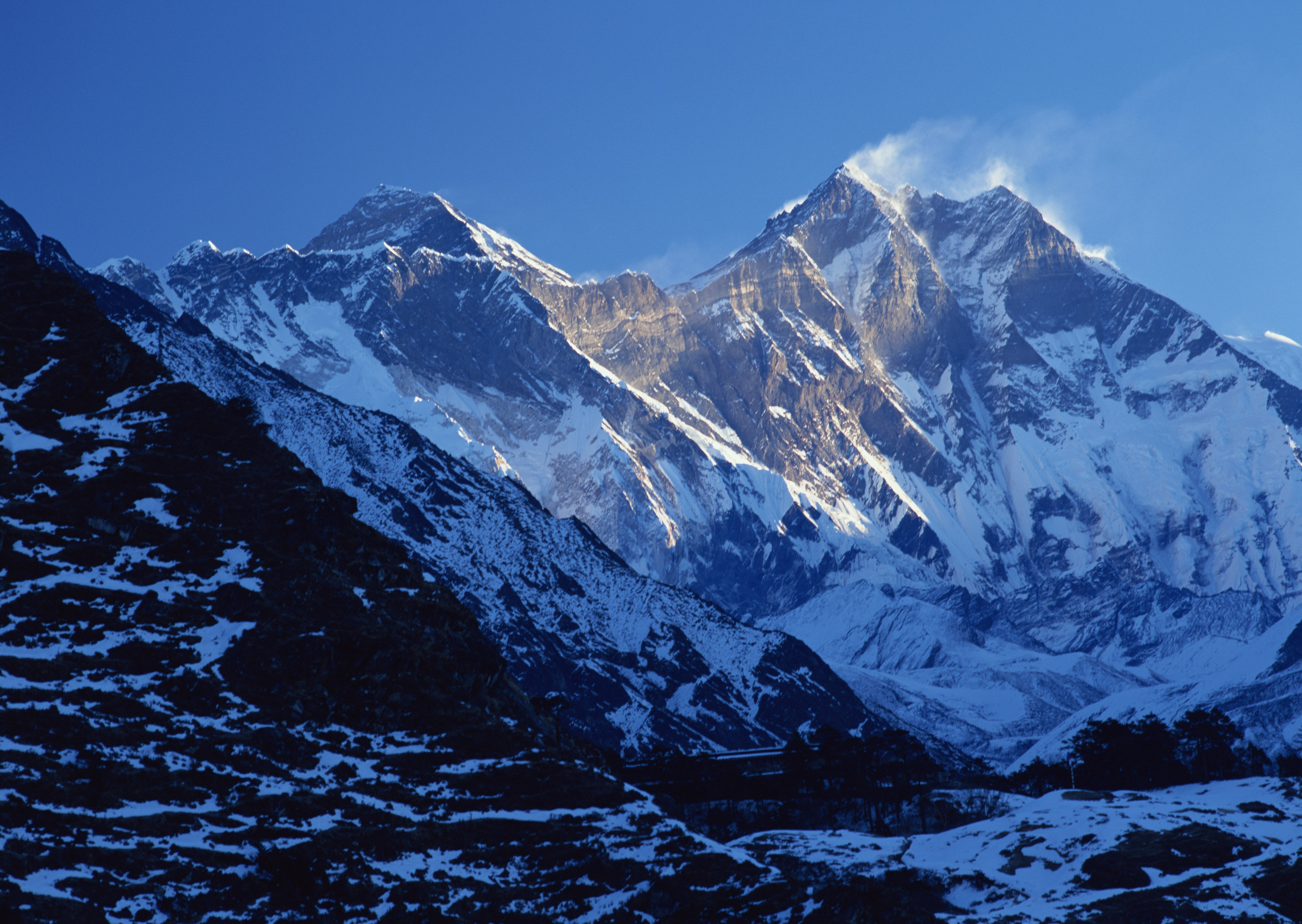 Free download high resolution image - free image free photo free stock image public domain picture -wind blows snow away from a highlighted mountain peak