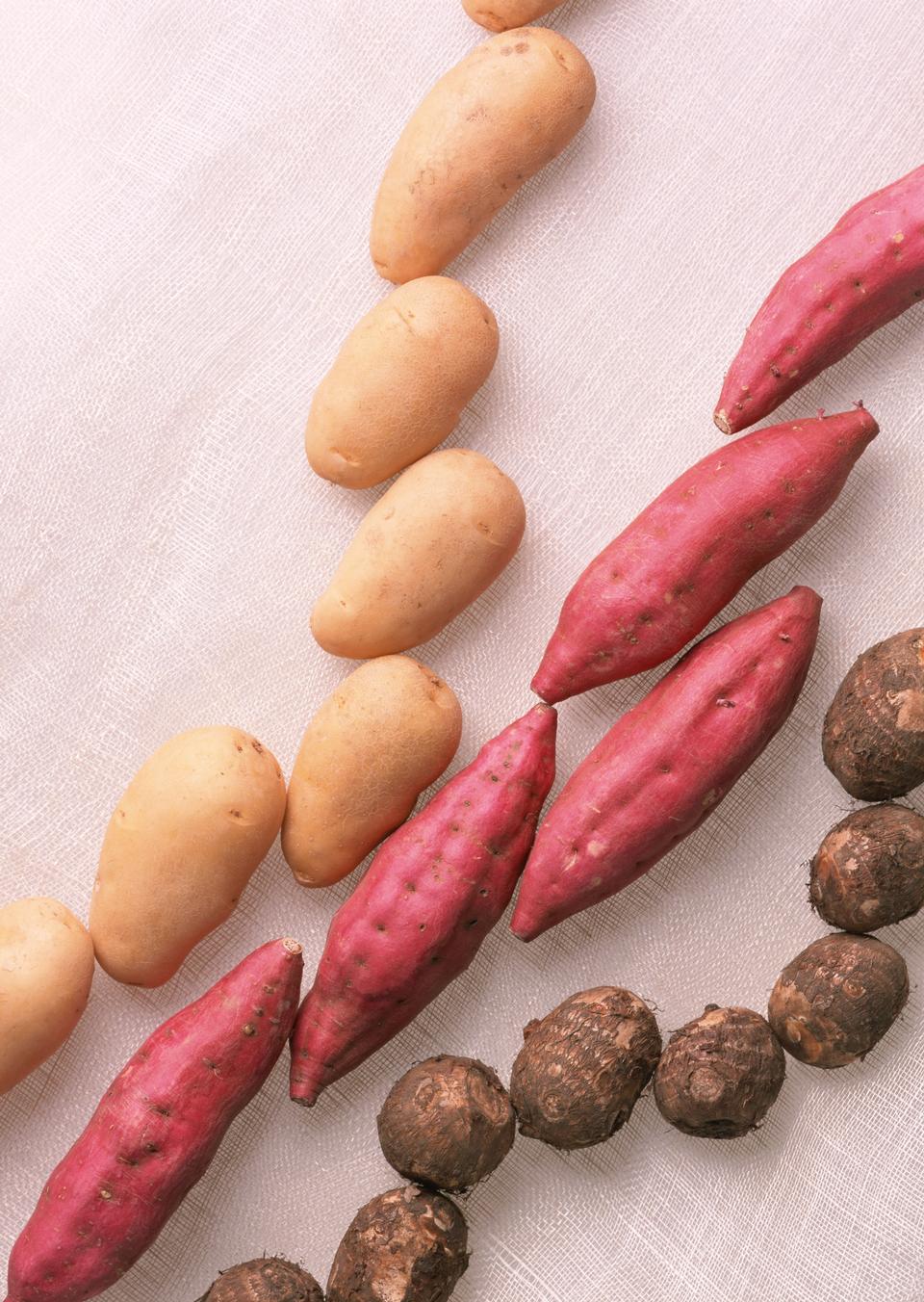 Free download high resolution image - free image free photo free stock image public domain picture  A variety of raw potatoes sweet potato and taro.