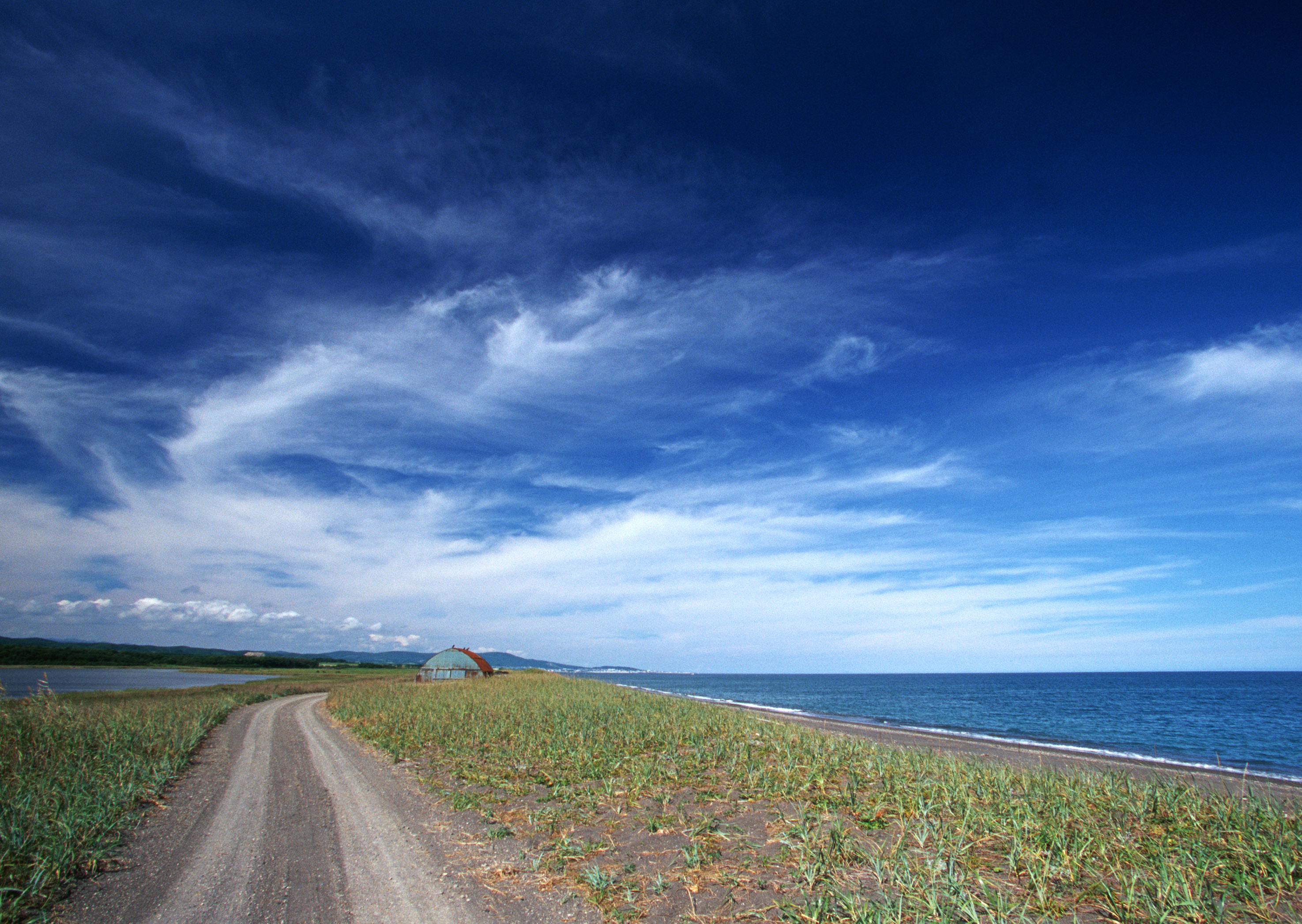 Free download high resolution image - free image free photo free stock image public domain picture -Lane in meadow and deep blue sky