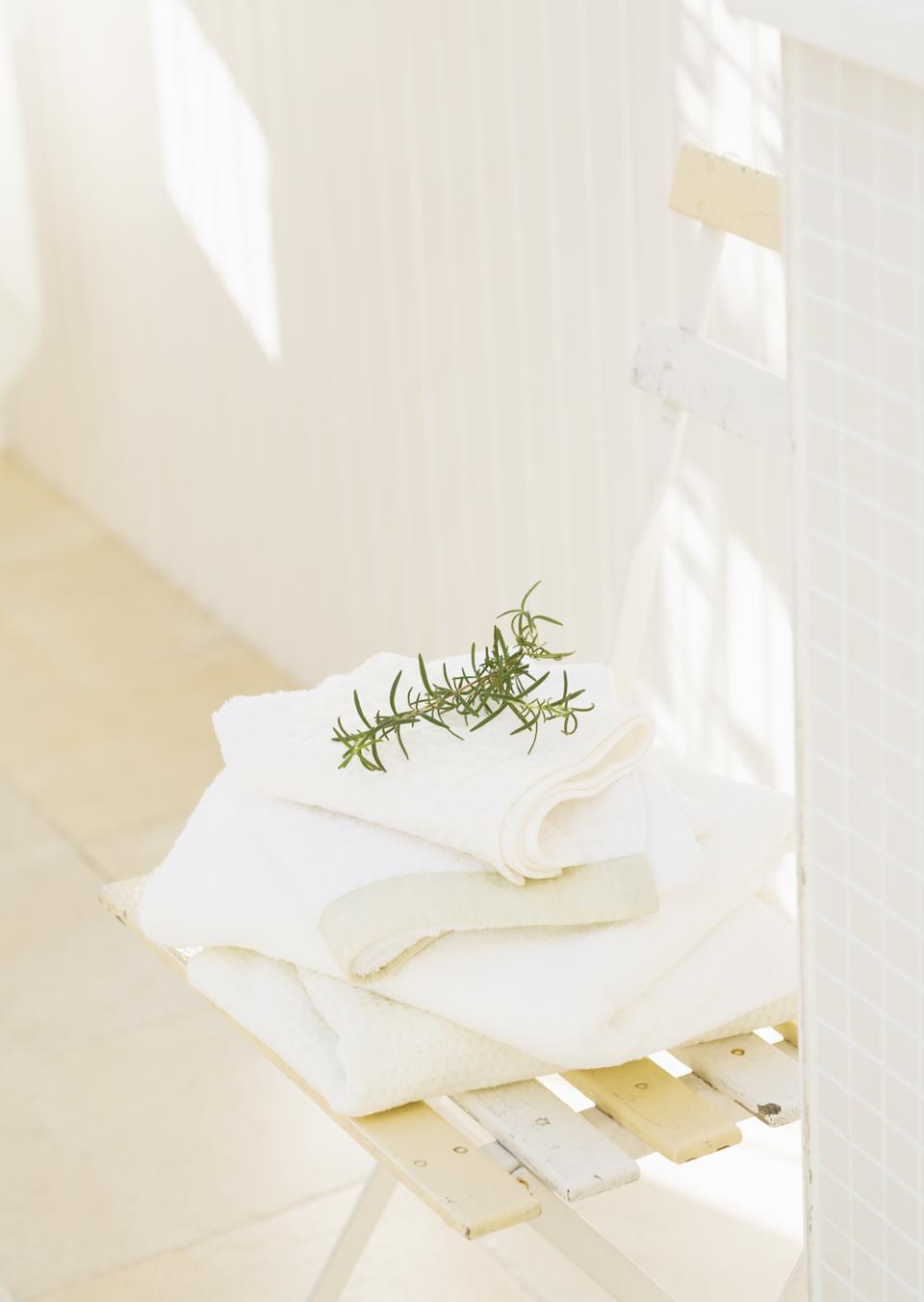 Free download high resolution image - free image free photo free stock image public domain picture  Branches of rosemary and  white towels on chair