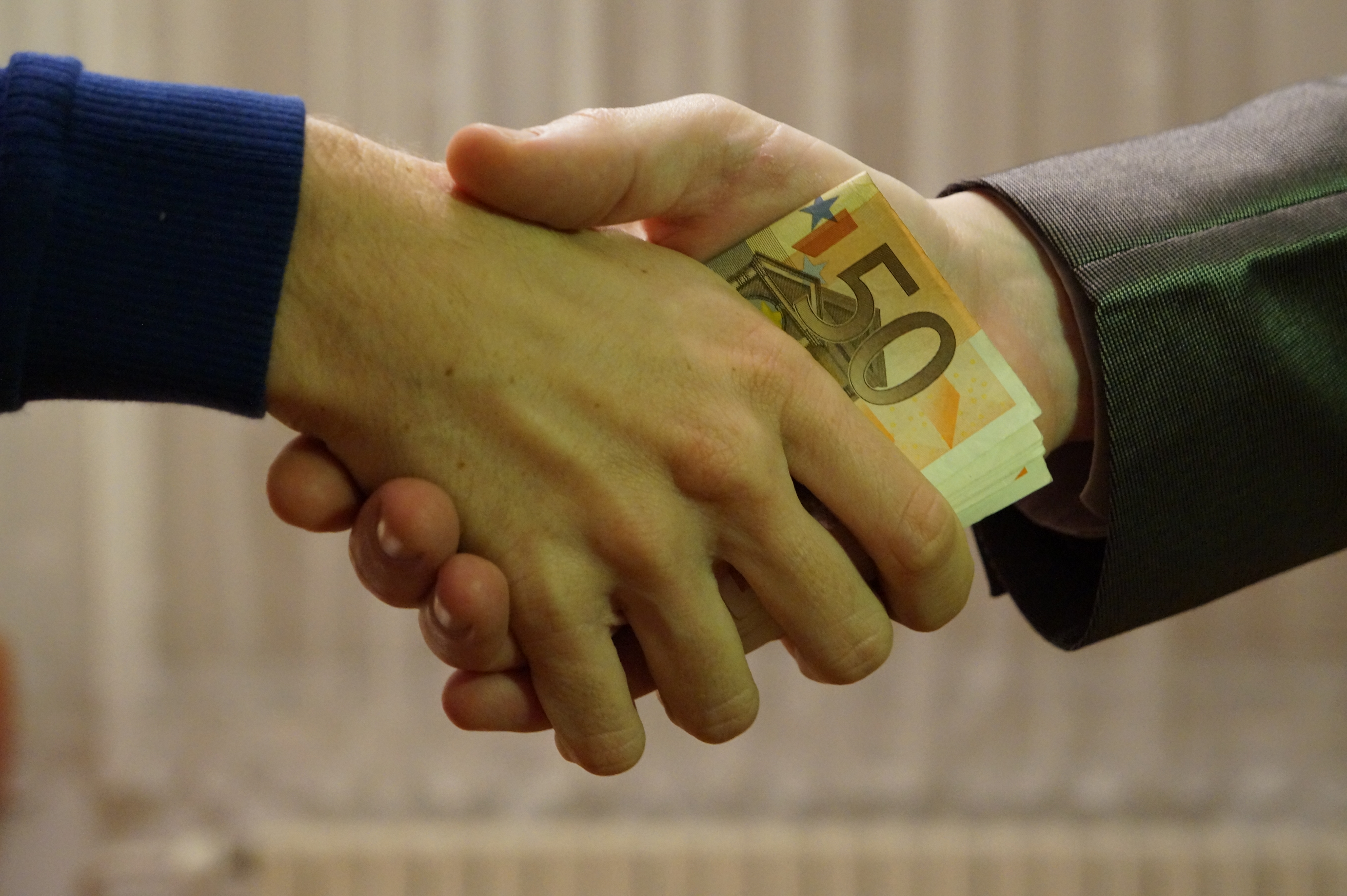 Free download high resolution image - free image free photo free stock image public domain picture -Shaking hands with euro banknotes