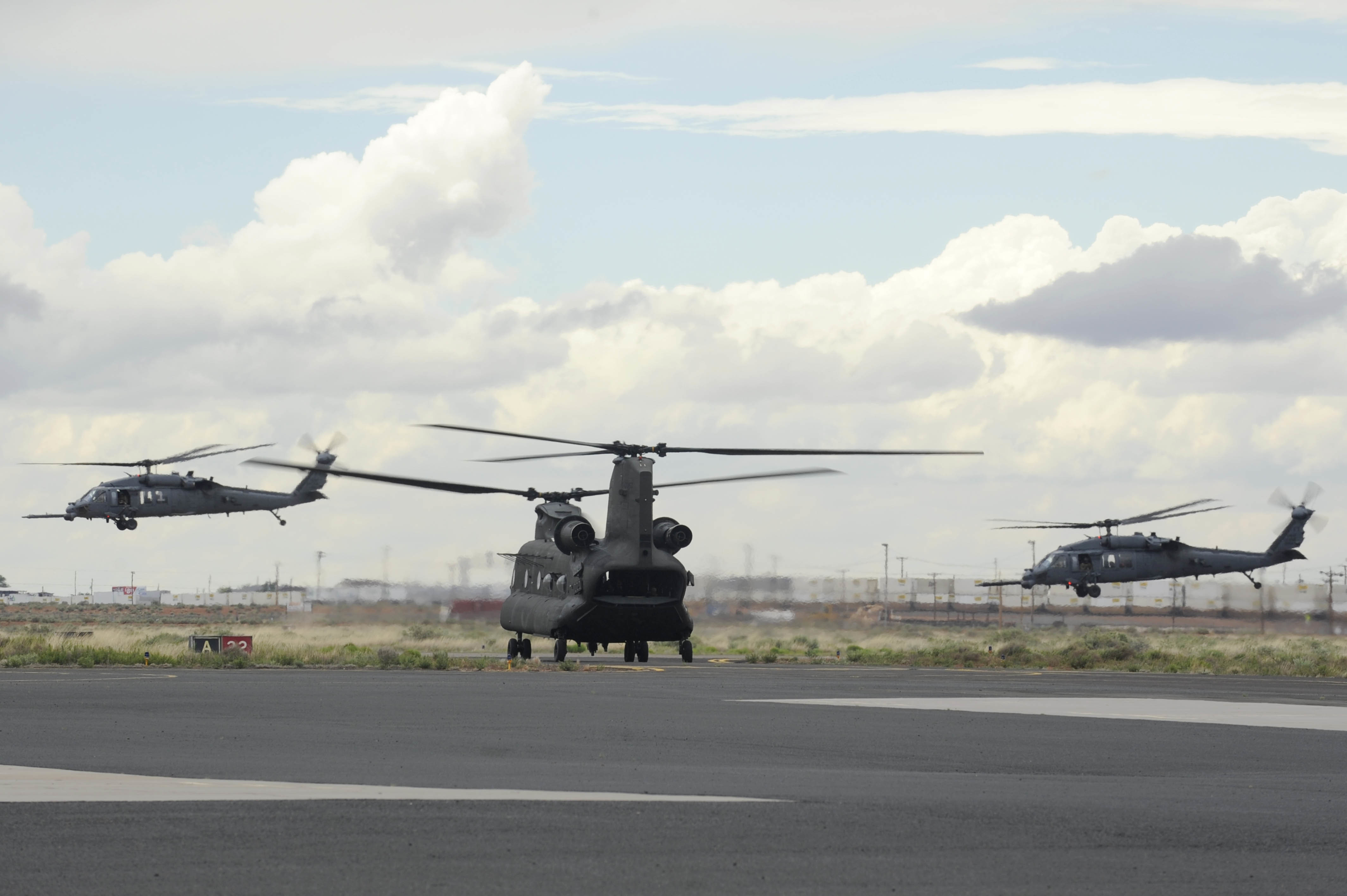 Free download high resolution image - free image free photo free stock image public domain picture -Two HH-60G Pave Hawks take off as a CH-47 taxis