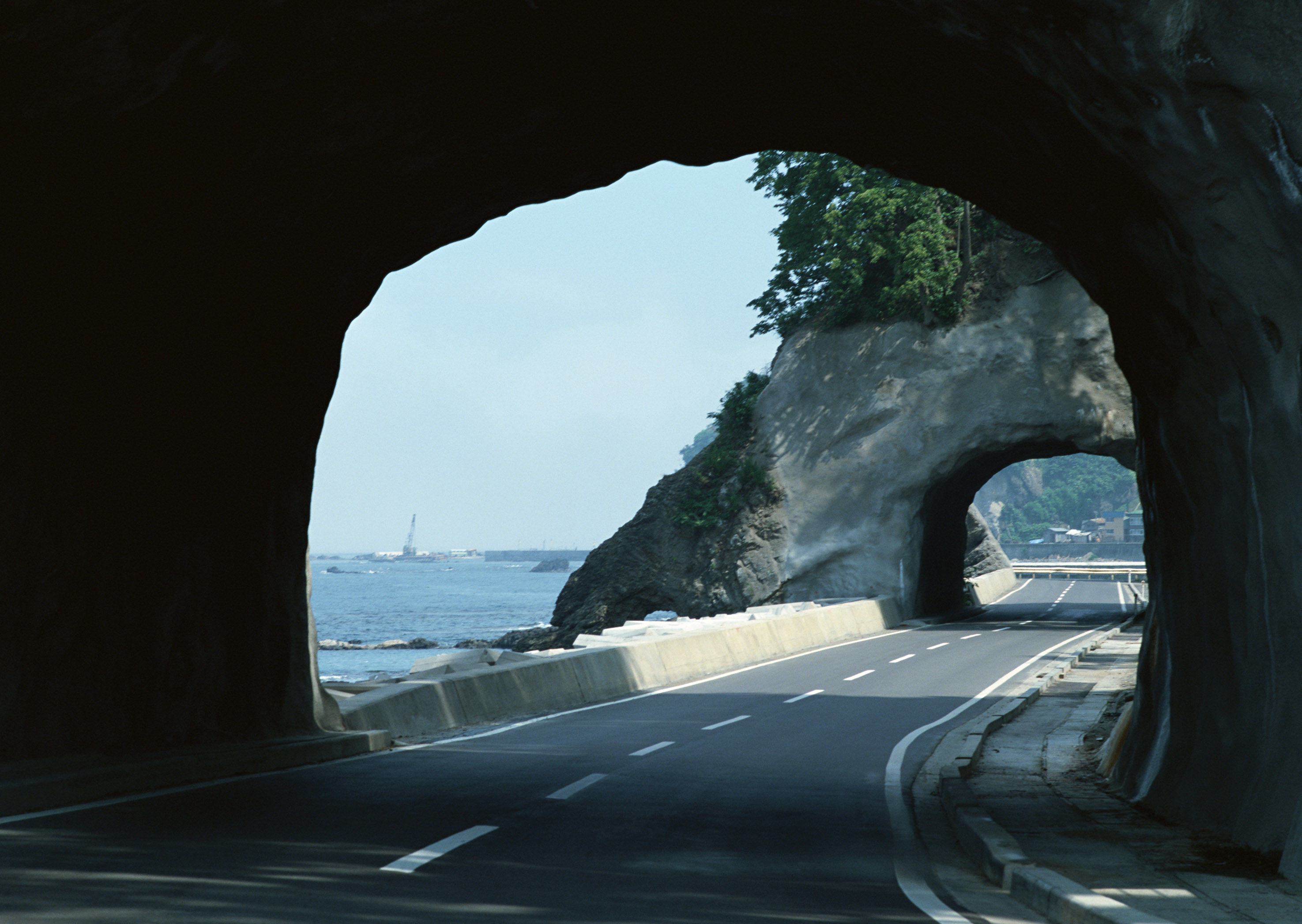 Free download high resolution image - free image free photo free stock image public domain picture -Coastal road with a tunnel in Japan