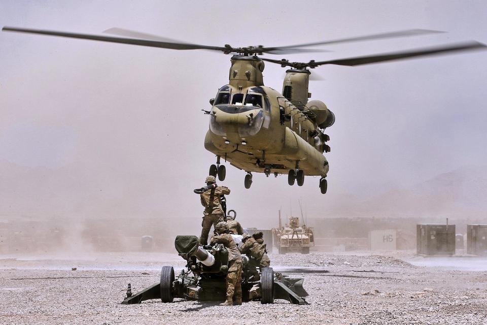 Free download high resolution image - free image free photo free stock image public domain picture  U.S. Soldiers hook-up a M777A2 howitzer to a CH-47